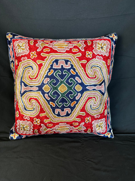 Kashmiri Silk Cushion Cover