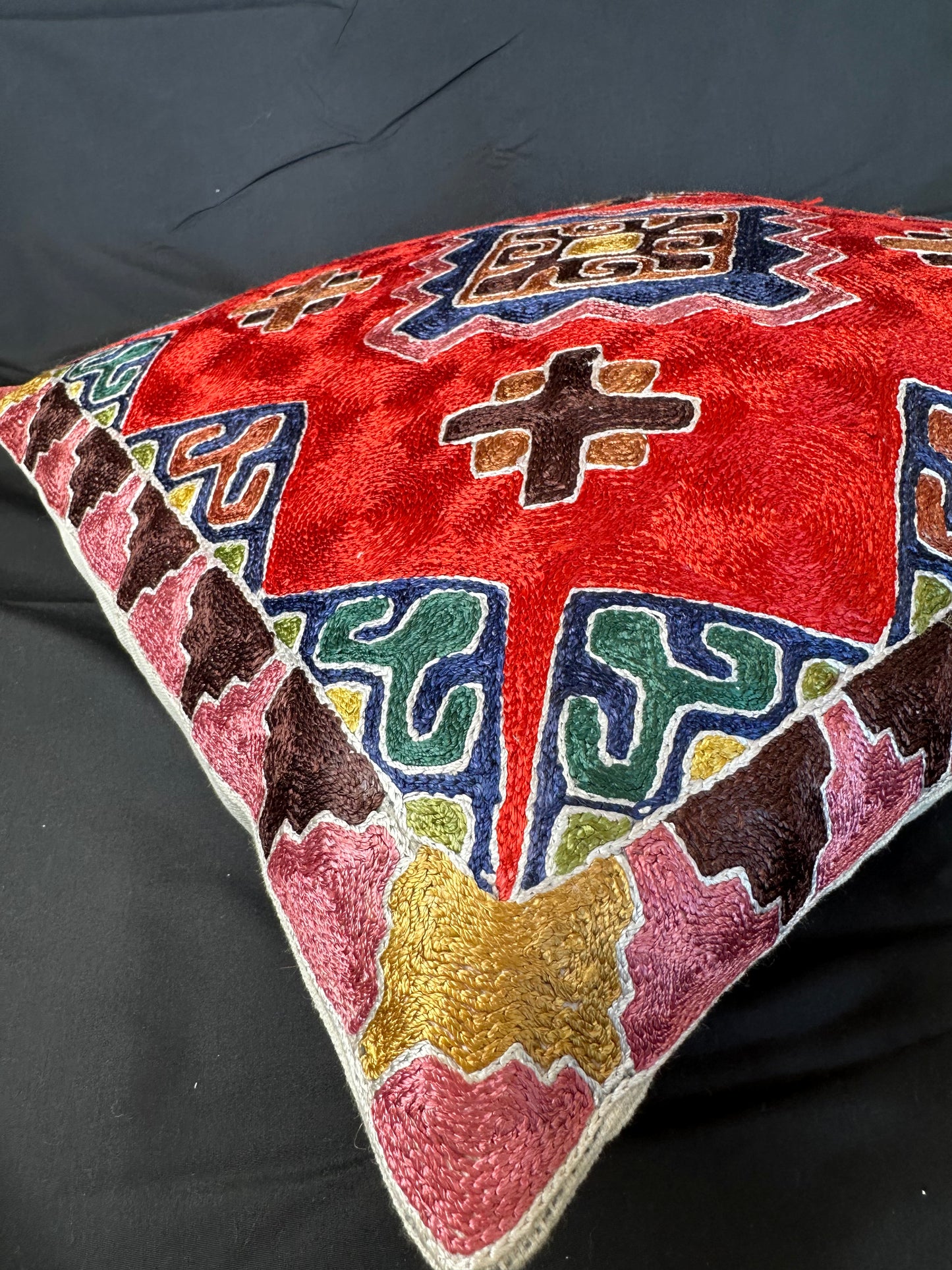 Kashmiri Silk Cushion Cover