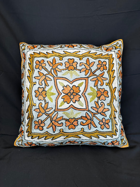 Kashmiri Silk Cushion Cover