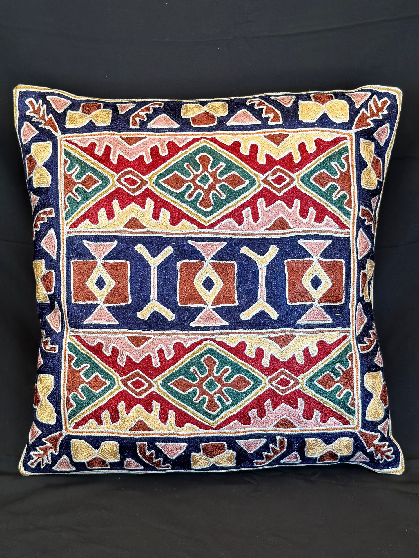 Kashmiri Silk Cushion Cover