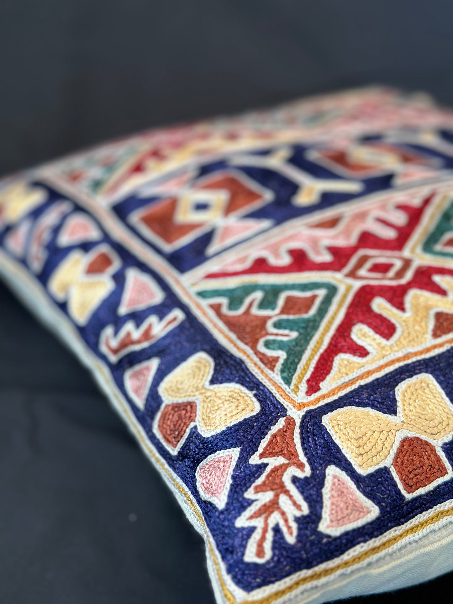 Kashmiri Silk Cushion Cover