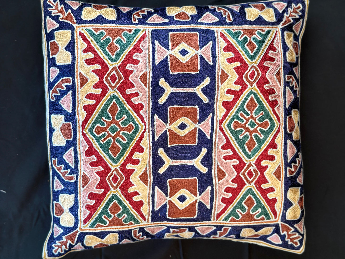 Kashmiri Silk Cushion Cover