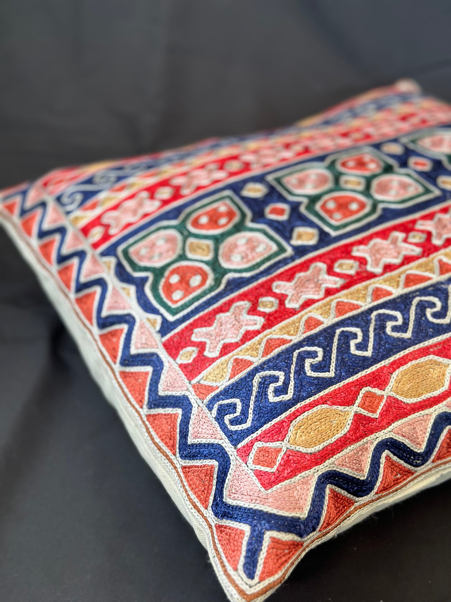 Kashmiri Silk Cushion Cover