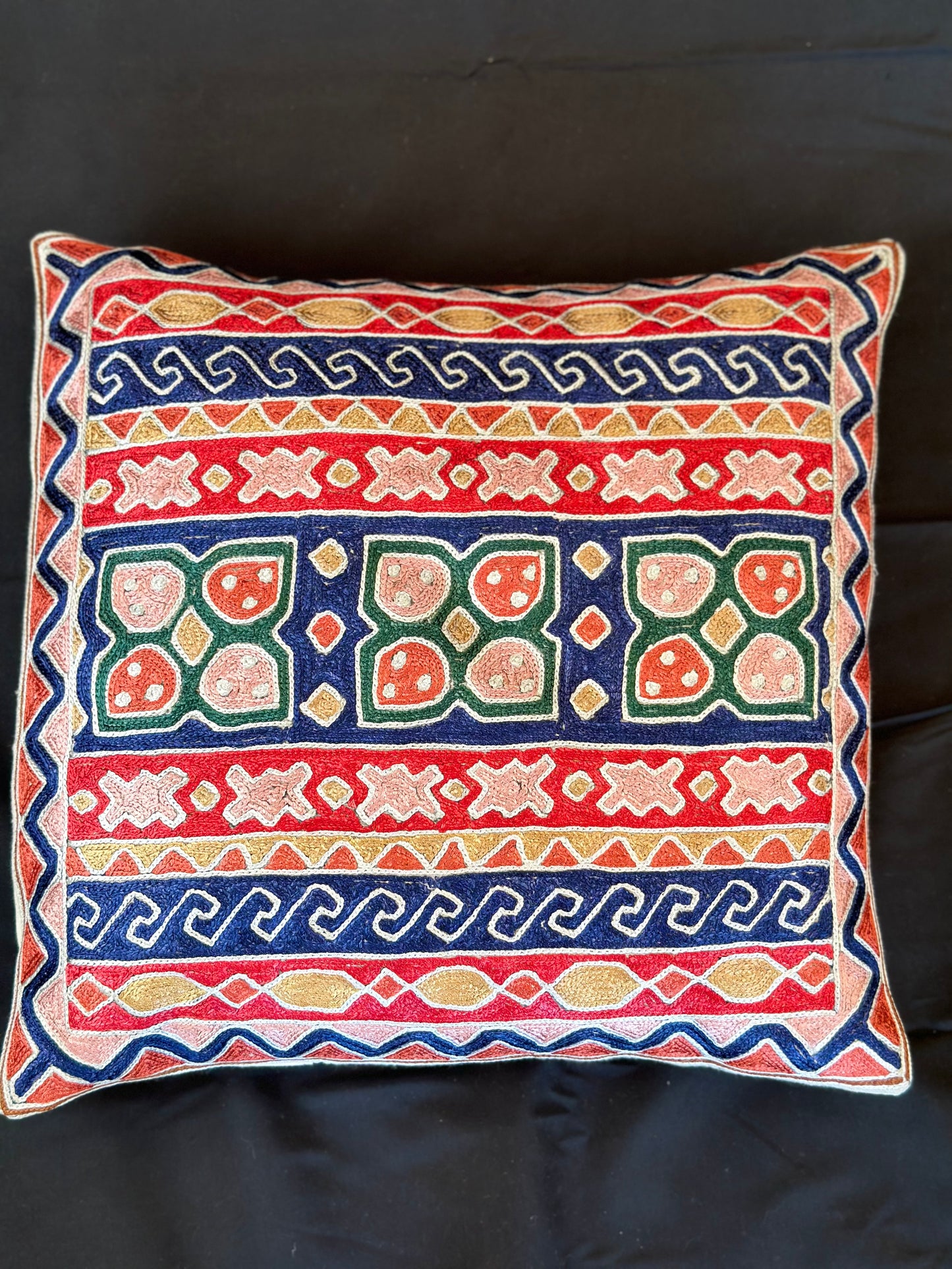 Kashmiri Silk Cushion Cover