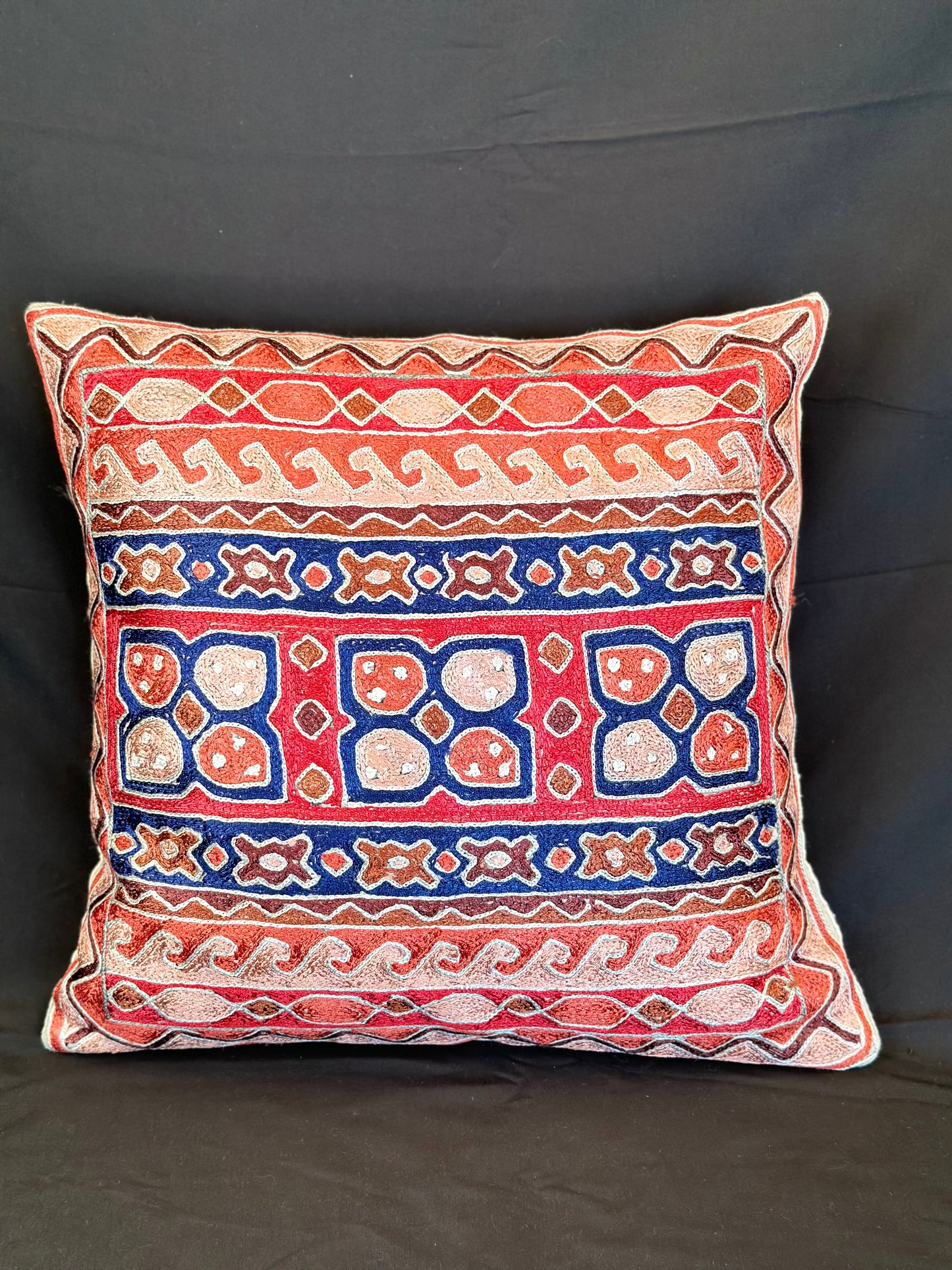 Kashmiri Silk Cushion Cover