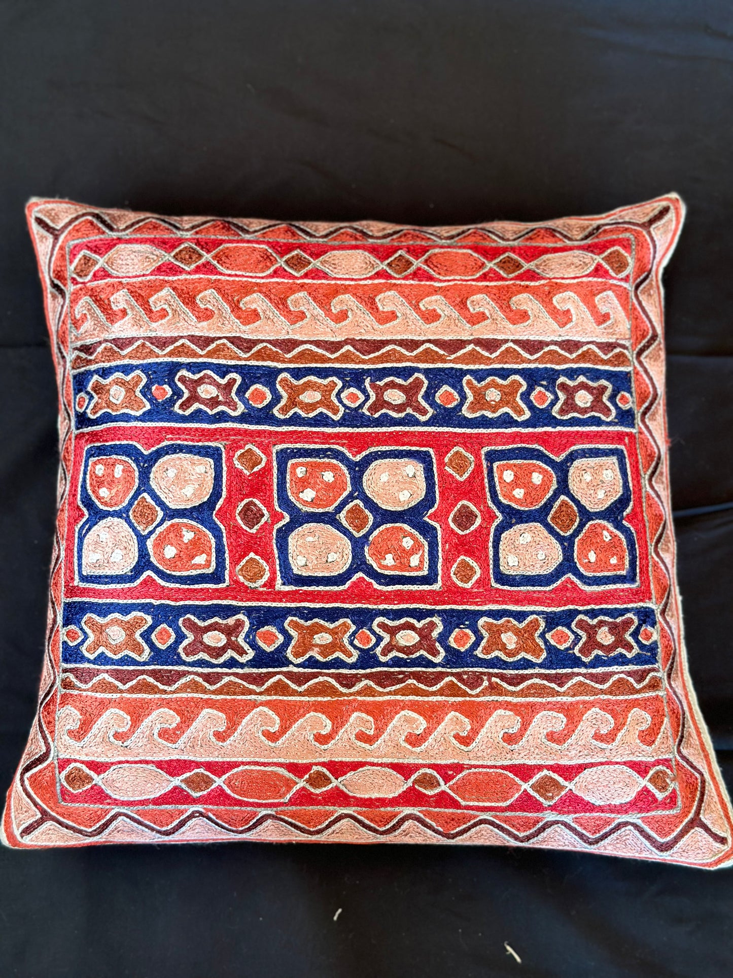 Kashmiri Silk Cushion Cover